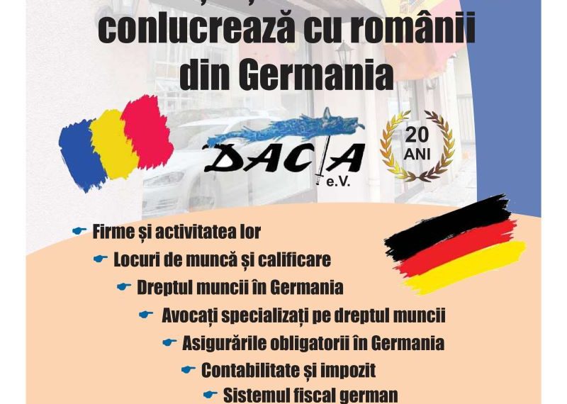 Revistă anuală a firmelor românești și germane care conlucrează cu românii din Germania